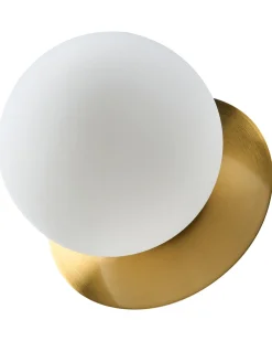 Clearance Beliani Set di 2 lampade da parete BOUBLE Metallo Oro