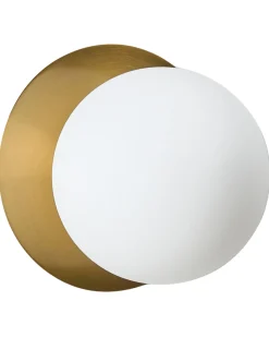 Clearance Beliani Set di 2 lampade da parete BOUBLE Metallo Oro