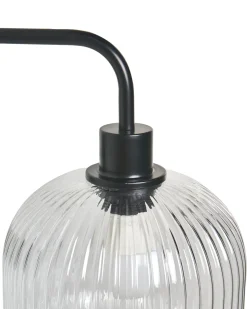Hot Beliani Set di 2 lampade da parete COMAPALA Metallo Nero