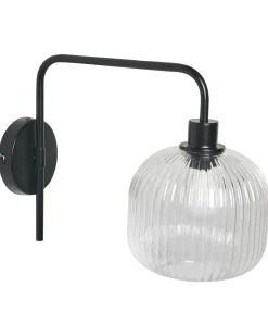 Hot Beliani Set di 2 lampade da parete COMAPALA Metallo Nero