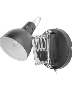 Beliani Set di lampade da parete HARRINGTON Regolabile Metallo Nero