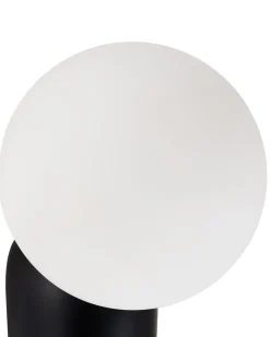 Online Beliani Set di 2 lampade da parete HELME Nero Bianco Nero