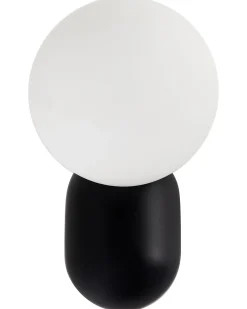 Online Beliani Set di 2 lampade da parete HELME Nero Bianco Nero
