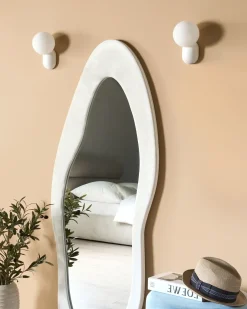 Online Beliani Set di 2 lampade da parete HELME Bianco
