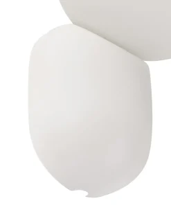 Online Beliani Set di 2 lampade da parete HELME Bianco