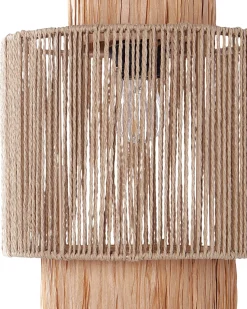 Sale Beliani Set di 2 lampade da parete JAMMA Corda di carta Naturale Naturale Nero