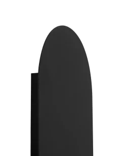 Beliani Set di 2 lampade da parete LEISI Nero Bianco Nero