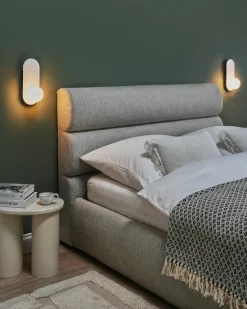 Hot Beliani Set di 2 lampade da parete LEISI Bianco