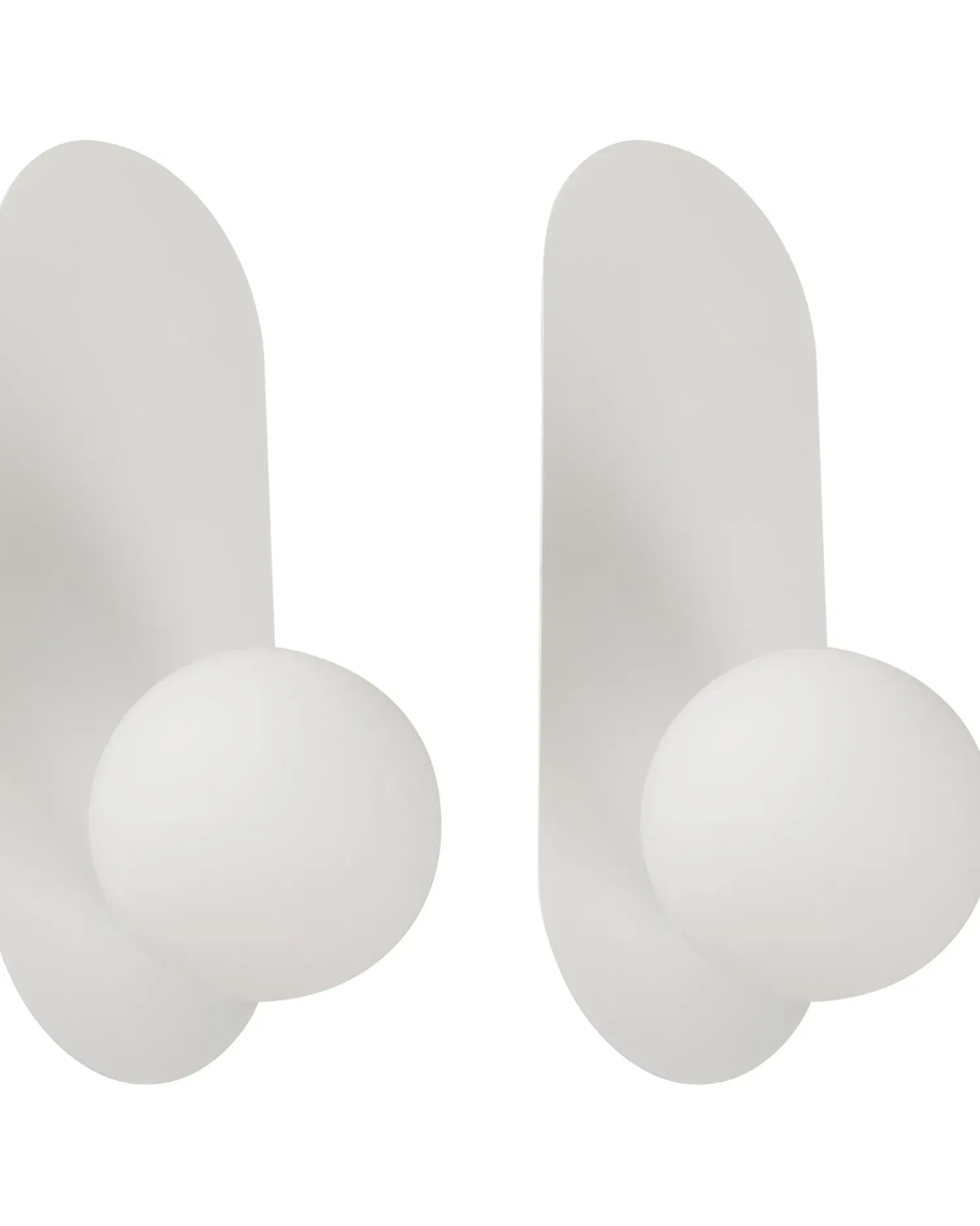 Hot Beliani Set di 2 lampade da parete LEISI Bianco