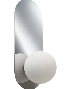 Best Beliani Set di 2 lampade da parete LEISI Argento Bianco Argento