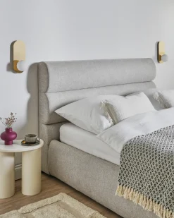 Clearance Beliani Set di 2 lampade da parete LEISI Oro Bianco Oro