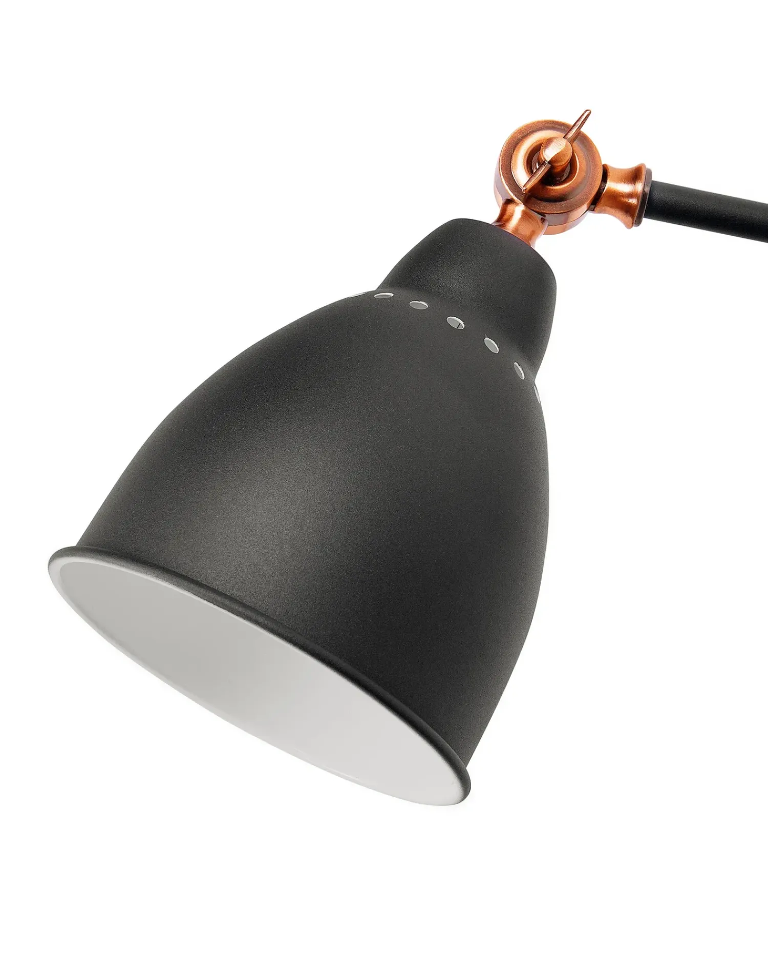 Outlet Beliani Set di 2 lampade da parete MISSISSIPPI Regolabile Metallo Grigio grafite Rame Grigio