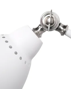 Hot Beliani Set di 2 lampade da parete MISSISSIPPI Regolabile Metallo Bianco Bianco Argento