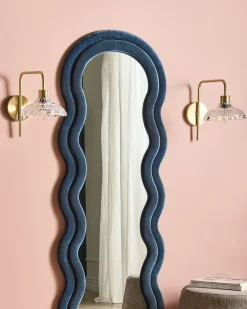 Clearance Beliani Set di 2 lampade da parete MOLINO Metallo Oro