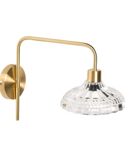 Clearance Beliani Set di 2 lampade da parete MOLINO Metallo Oro