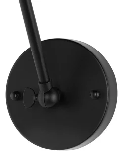 Best Beliani Set di 2 lampade da parete NARVA Regolabile Metallo Nero Ottone Nero