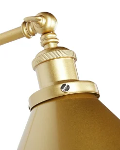Discount Beliani Set di 2 lampade da parete NARVA Regolabile Metallo Oro