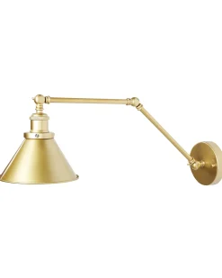 Discount Beliani Set di 2 lampade da parete NARVA Regolabile Metallo Oro