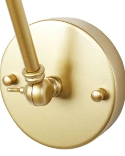 Discount Beliani Set di 2 lampade da parete NARVA Regolabile Metallo Oro