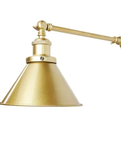 Discount Beliani Set di 2 lampade da parete NARVA Regolabile Metallo Oro
