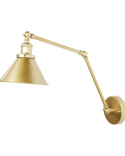Discount Beliani Set di 2 lampade da parete NARVA Regolabile Metallo Oro