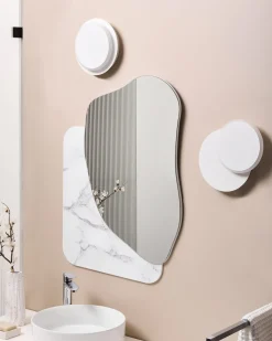Best Beliani Set di 2 lampade da parete SEMNON LED Metallo Bianco