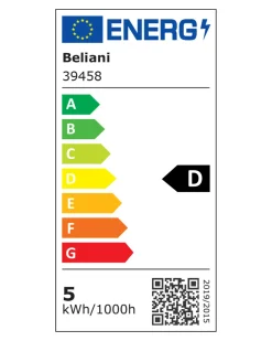 Clearance Beliani Set di 2 lampade da parete SEMNON LED Metallo Nero