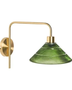Sale Beliani Set di 2 lampade da parete SUMPUL Metallo Oro Oro Verde