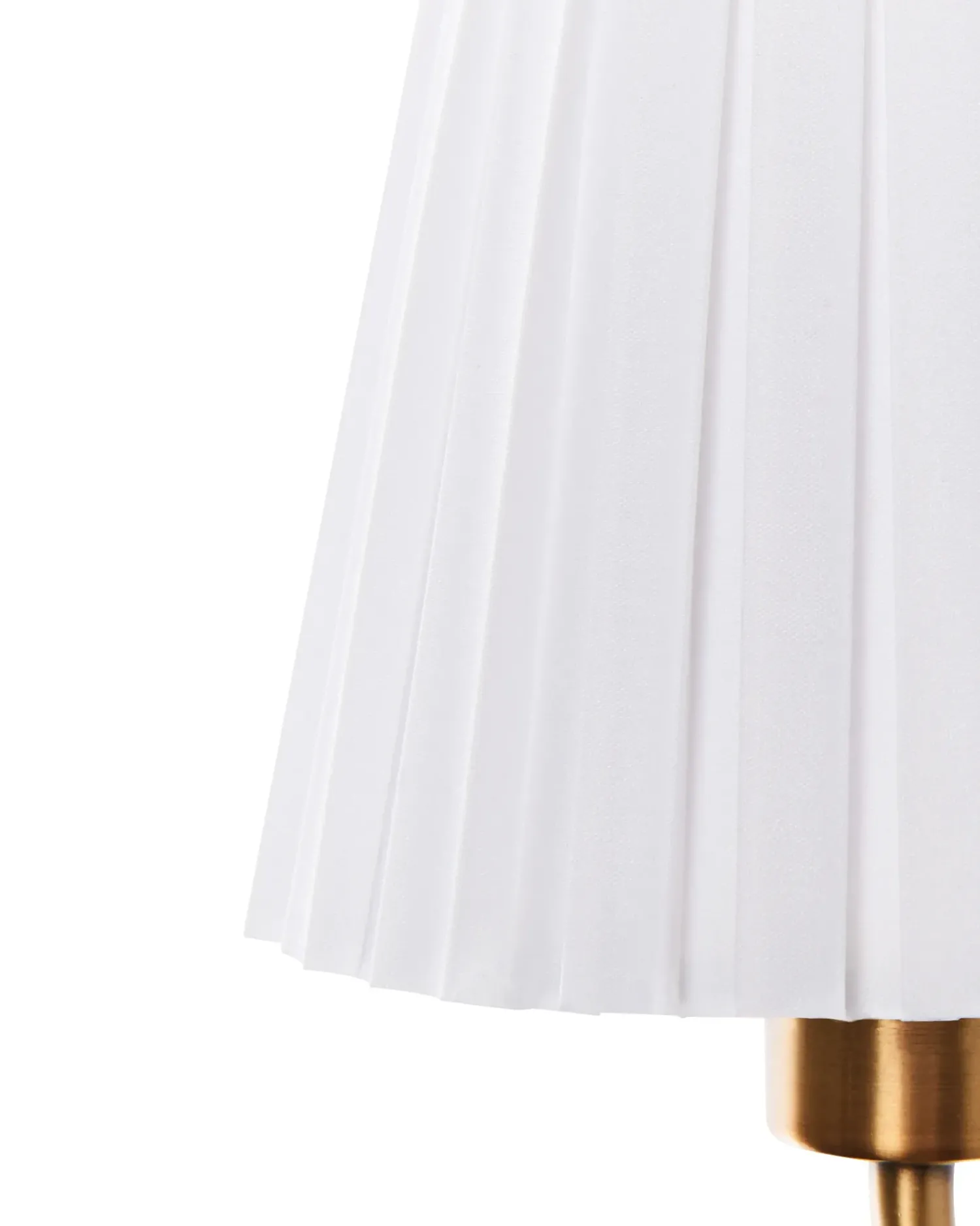 Best Beliani Set di 2 lampade da parete TOLKA Metallo Bianco Bianco Oro