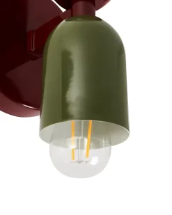 Sale Beliani Set di 2 lampade da parete TOPI Metallo Rosso/Verde Rosso Verde