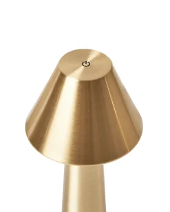 Hot Beliani Set di 2 lampade da tavolo a LED senza fili JOANES con dimmer Metallo Oro