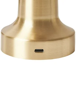 Hot Beliani Set di 2 lampade da tavolo a LED senza fili JOANES con dimmer Metallo Oro