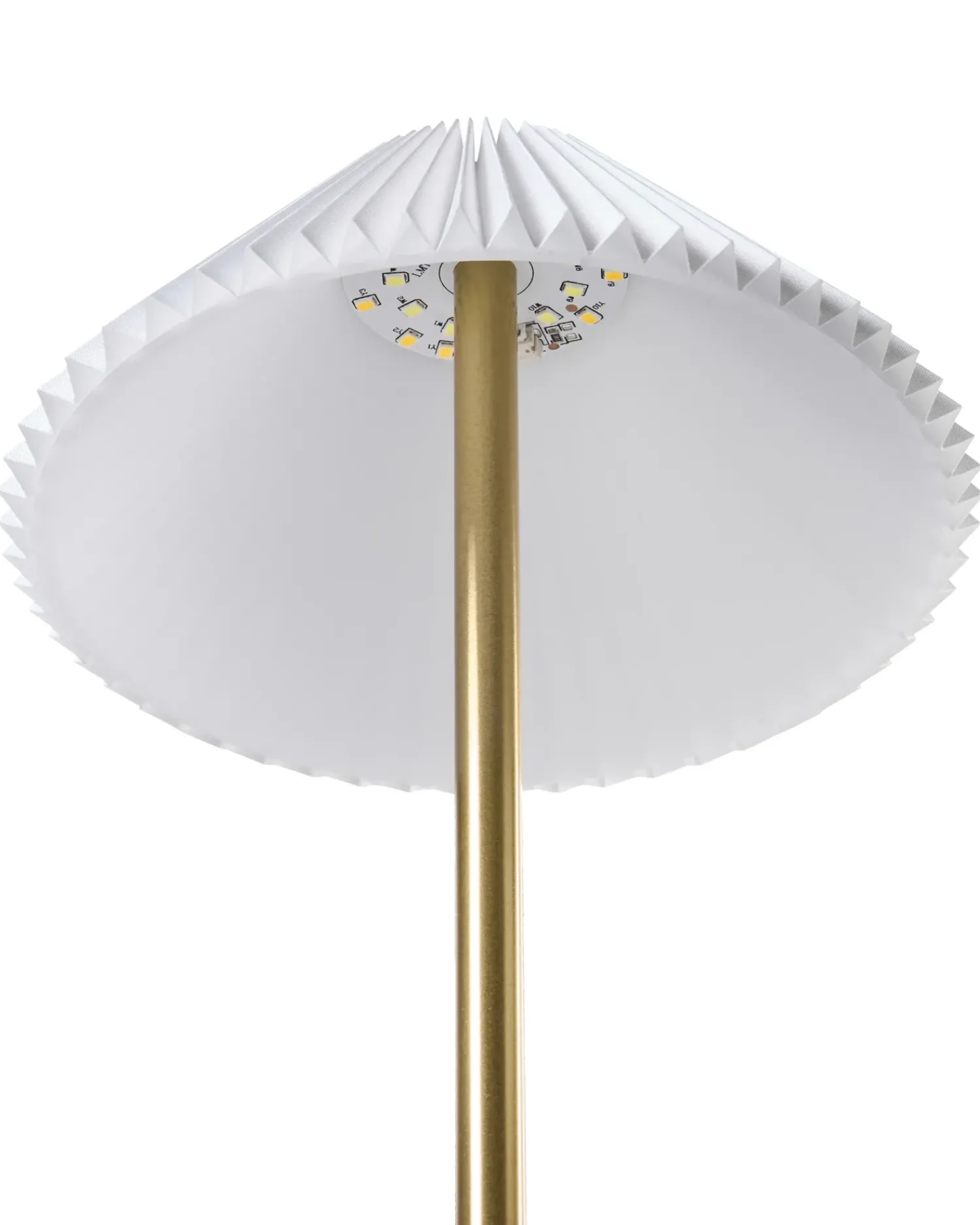 Outlet Beliani Set di 2 lampade da tavolo a LED senza fili RUBA con dimmer Metallo Oro Bianco Oro
