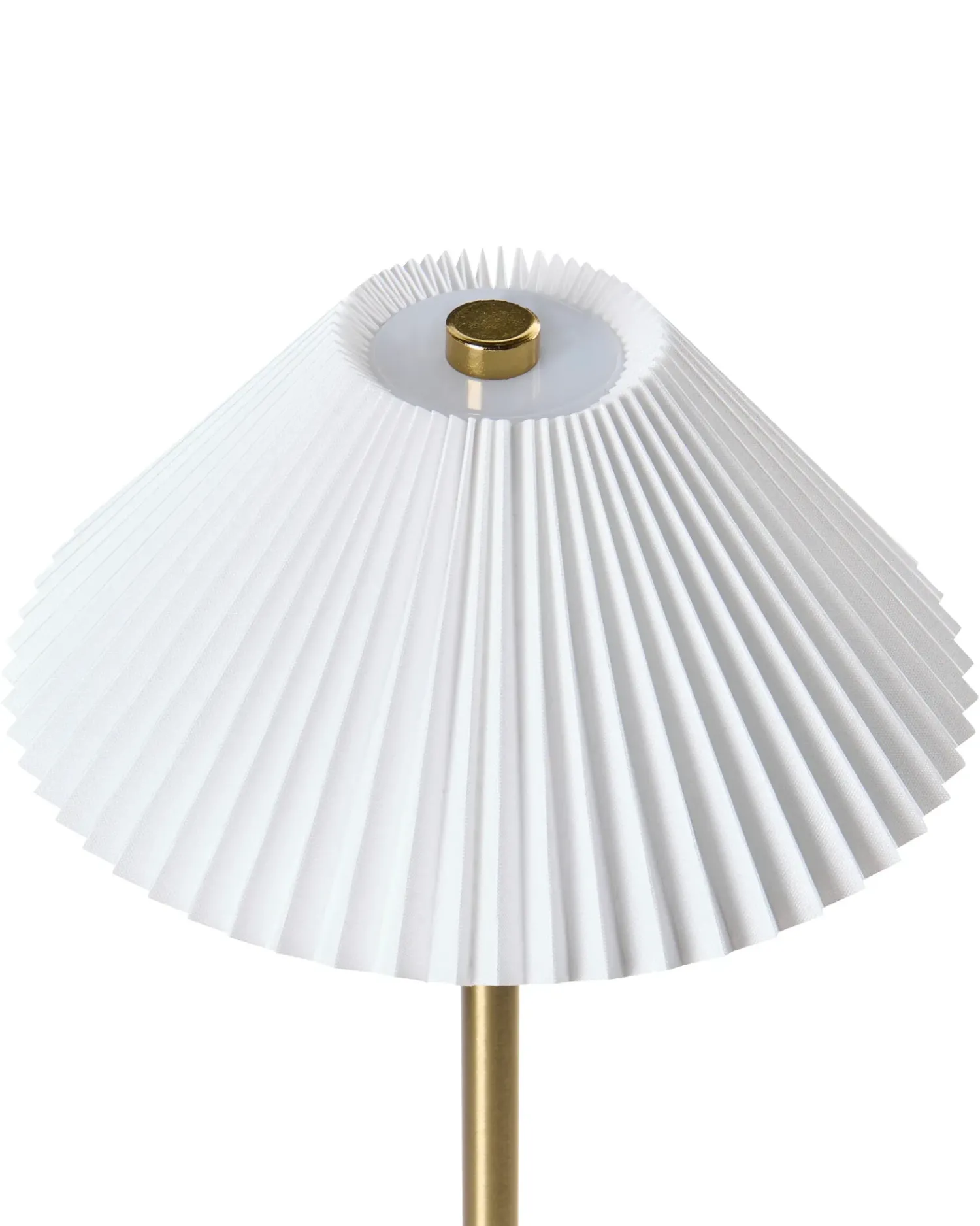 Outlet Beliani Set di 2 lampade da tavolo a LED senza fili RUBA con dimmer Metallo Oro Bianco Oro