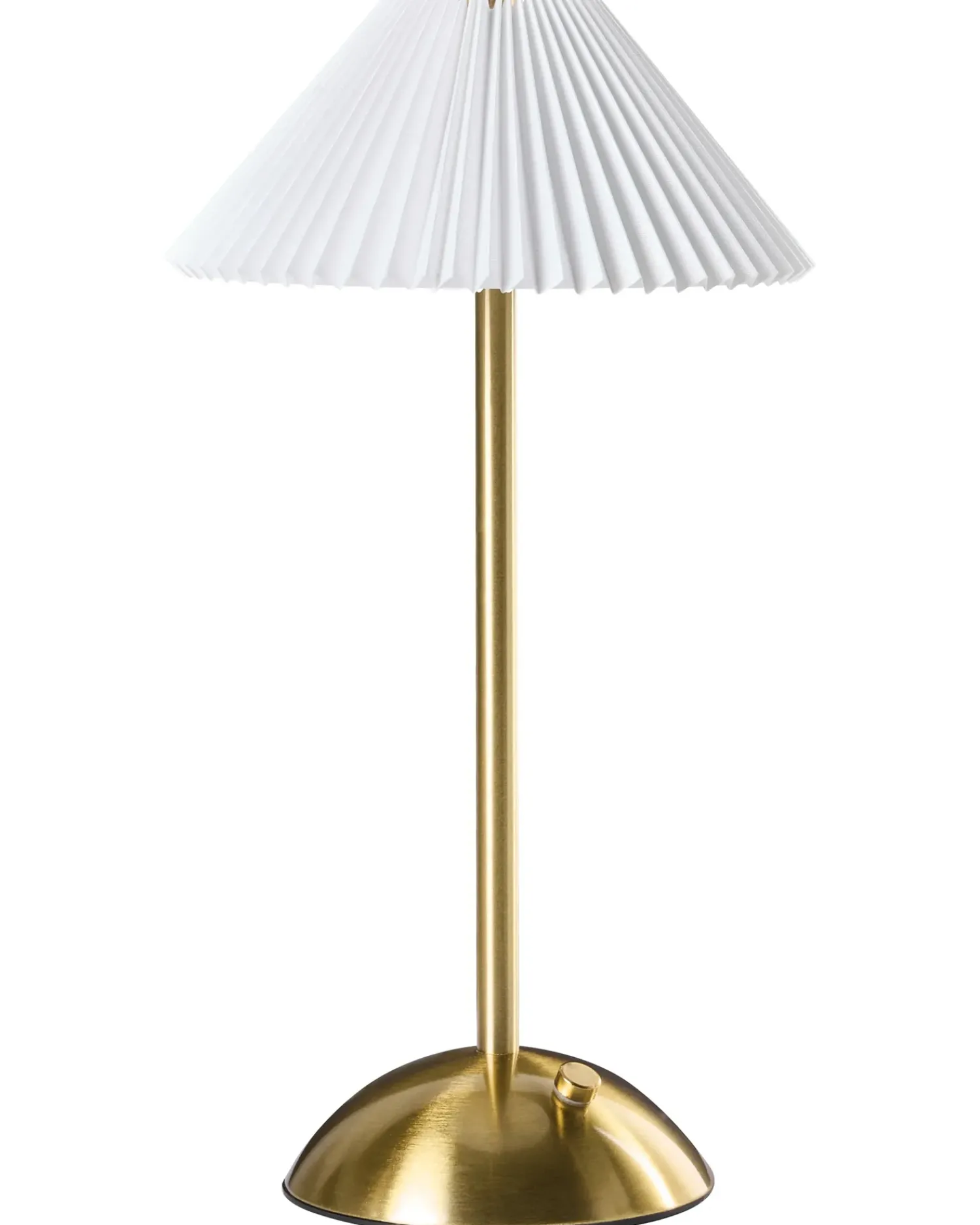 Outlet Beliani Set di 2 lampade da tavolo a LED senza fili RUBA con dimmer Metallo Oro Bianco Oro