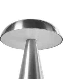 Online Beliani Set di 2 lampade da tavolo a LED senza fili KULFO con dimmer Metallo Argento