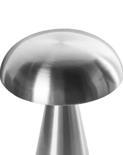 Online Beliani Set di 2 lampade da tavolo a LED senza fili KULFO con dimmer Metallo Argento