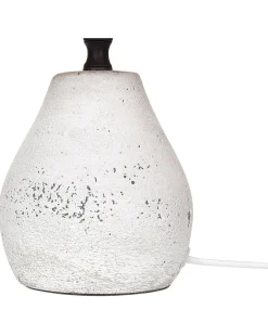 Outlet Beliani Set di 2 lampade da tavolo ARWADITO Ceramica Bianco sporco Bianco Marrone