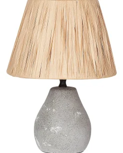 Discount Beliani Set di 2 lampade da tavolo ARWADITO Ceramica Grigio Marrone Grigio