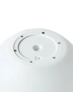 New Beliani Set di 3 lampade solari a sfera LED per esterni LOBAINA con telecomando Bianco