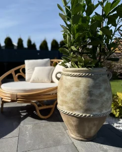 Clearance Beliani Set di lettini da giardino ROSSANO Rattan Naturale Beige Naturale