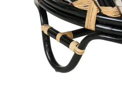 Online Beliani Set di lettini da giardino ROSSANO Rattan Nero Beige Nero