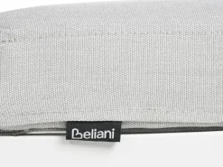 Online Beliani Set di 2 Lettini Prendisole con Cuscini AMELIA Metallo Grigio chiaro Bianco Grigio