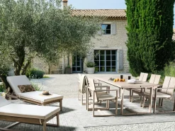 Online Beliani AZZANELLO Legno d'acacia Bianco sporco Bianco Marrone