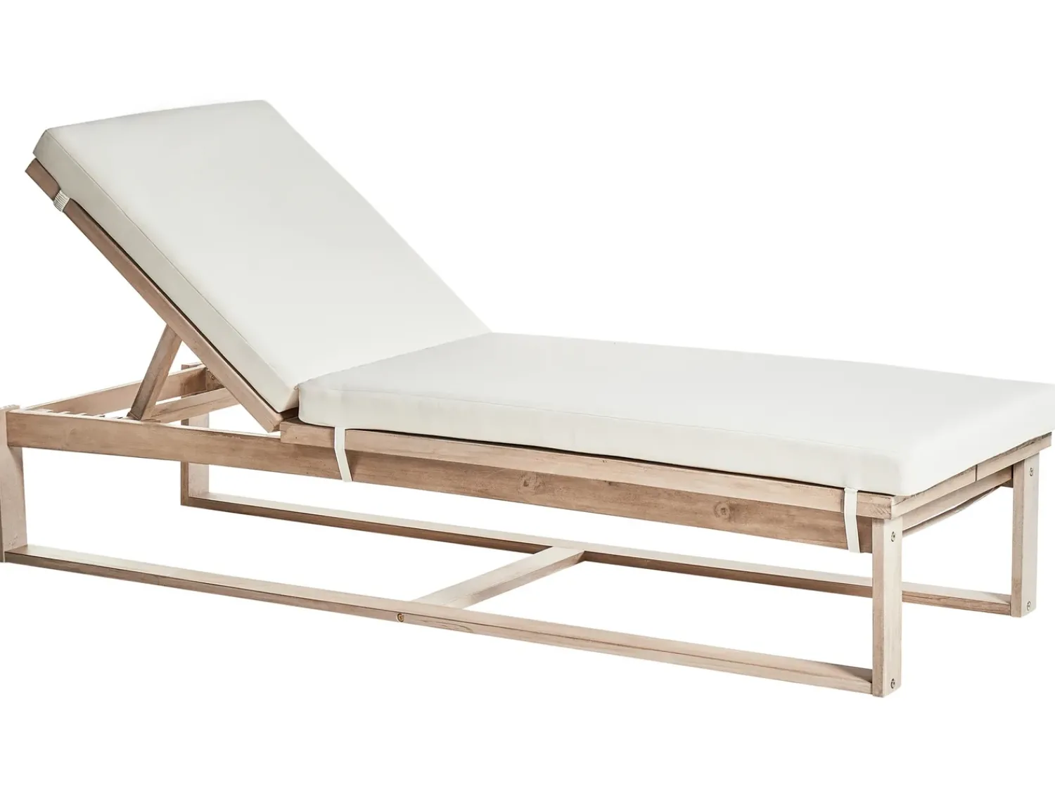 Online Beliani AZZANELLO Legno d'acacia Bianco sporco Bianco Marrone