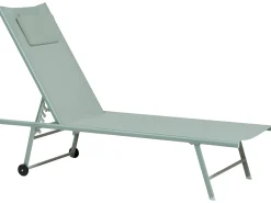 Best Beliani Set di 2 Lettini Prendisole SORONI Metallo chiaro Verde