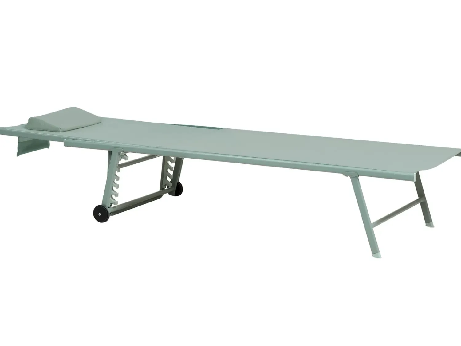 Best Beliani Set di 2 Lettini Prendisole SORONI Metallo chiaro Verde