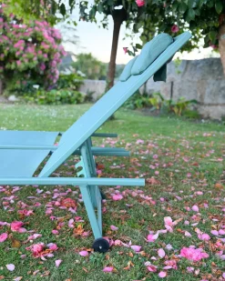 Best Beliani Set di 2 Lettini Prendisole SORONI Metallo chiaro Verde