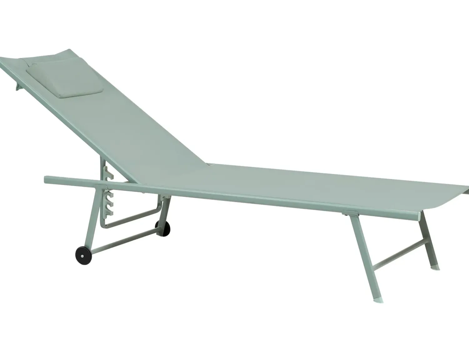 Best Beliani Set di 2 Lettini Prendisole SORONI Metallo chiaro Verde