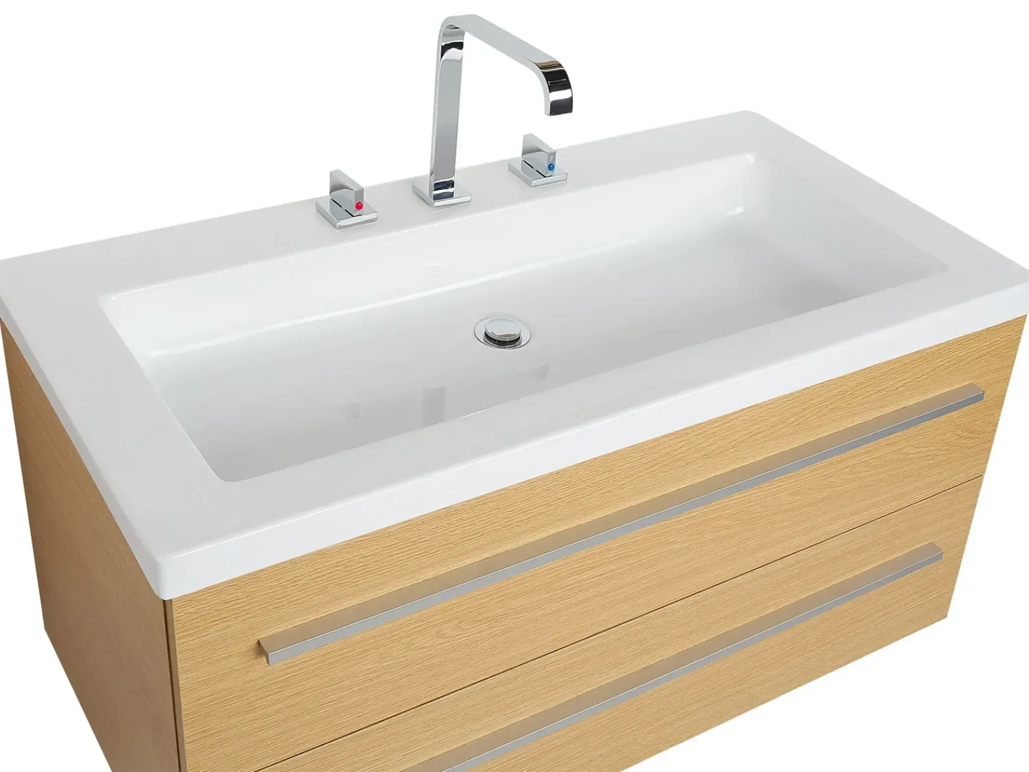 Sale Beliani Set di mobili da bagno ALMERIA Beige Argento Bianco Beige